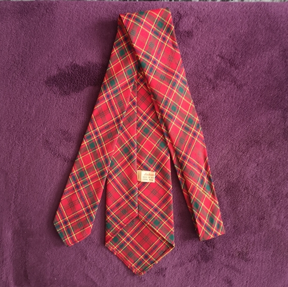 Vintage Men's Scottish Plaid Tie, Mint Condition. - Picture 2 of 3